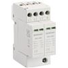 Wengart Scaricatore di Sovratensione AC 3+NPE SPD T2 36mm 40kA | Protezione compatta per centralini trifase da picchi di tensione con moduli estraibili e fissaggio guida DIN IP20.