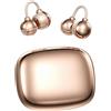 LESUN Cuffie Bluetooth Clip, Di Alta Estetica e Grande Impatto Visivo, Con Design Aperto a Clip Per L'orecchio, Cancellazione del Rumore ENC, Suono Immersivo, Ideali Per Sport e Tempo Libero (Oro chiaro)