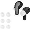 kwmobile 6x Auricolari di ricambio compatibile con JBL Wave Beam/Beam 2 / Wave 200TWS Gommini sostitutivi in Silicone - 3 Misure - bianco