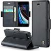 Phernykas Custodia a Libro Portafoglio per iPhone SE 2020/2022, iPhone 8/6 | 3 Slot - Per Pendolarismo, Flip Cover Doppia Fibbia Laterale, Pelle PU Anti-Macchia, Supporto, Lavoro, Telefono Libretto