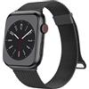 Amzpas Cinturino Compatibile per Apple Watch 45mm 44mm 46mm 42mm 41mm 40mm 38mm 49mm, Cinturino in Acciaio Inossidabile a Maglia Milanese per iWatch Apple Watch SE/Series 10 9 8 7 6 5 4 3 2 1 Ultra