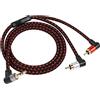 RIIEYOCA 90 gradi ad angolo retto da 3,5 mm a 2 cavi RCA 3FT, adattatore stereo a Y da 2RCA maschio a 3,5 mm TRS maschio per smartphone, altoparlanti, MP3, tablet e altro ancora