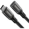 aceyoon Prolunga USB C Maschio Femmina 50cm, Supporta PD 240W 5A Cavo Prolunga USB C, USB 3.2 Gen2 20 Gbps 4K @60 Hz di Carica/Sincronizzazione per MacBook Pro Air M2 2022 M1 Pro Galaxy S22/S21