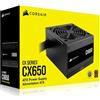 Corsair CX650 80 Plus Bronzo non modulare a basso rumore ATX 650 W Fonte di alimentazione - Regno Unito - Nero