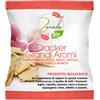 Zanella Bio Snack salati Cracker Grandi Aromi 30 g, con Aglio Cipolla e sesamo, farina di farro monococco, con olio di semi di girasole, 24 pacchetti, snack bio, merenda biologica, aperitivo