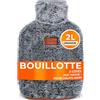Heat Hug Borsa dell'acqua calda con custodia 2L - Borsa dell'acqua calda adulta per alleviare il dolore delle mestruazioni, endometriosi, crampi, ultra morbida finta pelliccia, doppio lato, tasche a mano