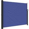 KGFHERENB Tenda da sole laterale estensibile, blu, 160 x 600 cm, protezione da sguardi indiscreti, doppia tenda laterale, paravento, divisorio per giardino, balcone, terrazza