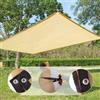 DZHTUF Rete Ombreggiante, 2x2m,2x3m,2x4m,3x3m,3x4m,4x4m,4x5m,4x6m,5x6m, Telo Ombreggiante Serre, Tessuto Ombreggiante Durevole Ispessito, Vela Ombreggiante Antivento, Beige.,Beige-4x6m(13.1 * 19.7ft)
