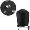 HEMOTON Copertura Barbecue Nero, Anti-UV | Telo Copribarbecue da Esterno e Casa, Antiruggine, Pulizia Facile, per Grill e Mobili