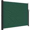 KGFHERENB Tenda da sole laterale estensibile, verde scuro, 160 x 600 cm, doppia tenda avvolgibile per giardino, balcone, terrazza, protezione da sguardi indiscreti, dal vento, dal sole, in poliestere
