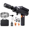 uifame Idropulitrice portatile a batteria, 60 bar, 870 psi, con batteria da 12000 mAh, con ugello 5 in 1 e pistola per schiuma, caricatore USB-C, getto d'acqua fino a 12 m, per auto Ga