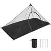 EFUTURETIME Zanzariera da Campeggio 220 × 120 × 100 cm Nero