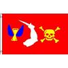 AZ FLAG Bandiera Pirata Christopher Moody 90x60 cm 2 Occhielli | Uso interno ed esterno bandiera decorativa dei pirati doppie cuciture e bordi rinforzati con occhielli metallici