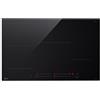 LG CI5Z3025BN Piano Cottura Induzione 75 cm, Potenza da 2.5 a 7.4kW, 4 Zone Totali, 1 Zona Flex, 15 Livelli di Potenza + Boost, Controlli Touch Slide Indipendenti, Wi-Fi, Vetro Ceramico, Nero