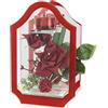 Flair Flower Portacandele in vetro con candela da tè con fiore rosa, sfera decorativa, portacandela, portacandela, decorazione da tavolo, lanterna portacandela romantica decorazione per matrimonio