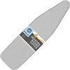 SAVUK Copertura e cuscinetto per asse da stiro, dimensioni standard, rivestimento in silicone, 4 strati, 38,1 x 137,2 cm, imbottitura spessa extra resistente, riflettente, antiaderente, resistente
