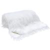 CRS Fur Fabrics Long Pile Fun Faux Fur Fabric Material Bright White, 1Mtr 150cmx100cm Tessuto a Pelo Lungo in Finta Pelliccia, Colore Bianco Brillante, 1 m, 150 cm x 100 cm, Acrilico, 150 cm