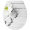VR VETRINEINRETE Vetrineinrete® Copriwater in plastica resistente con kit di montaggio tavoletta per water 44x36.5 cm varie fantasie (Sassi e Fiori)