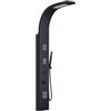 Vente-unique - Colonna doccia Tyra - L 20cm x P 44cm x H 150cm - alluminio - nero