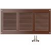 LIRAST 300x150mm Griglie D'Aerazione/Ventilazione in Metallo - Marrone Griglia D'aria con Rete Anti Insetti