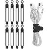 Nearockle 8 fascette stringicavo in silicone, richiudibili, 10,7 cm