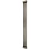 Monster Shop Radiatore Tradizionale 2 Colonne 1800 x 200 mm Riscaldamento Metallo Grezzo Acciaio al Carbonio Verticale a Parete per Cucina Soggiorno Bagno con Spazzola Pulizia Kit Fissaggio e Staffe