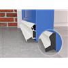 Exitex Deflettore antipioggia per porta in alluminio da 914mm - Guarnizione antipioggia a fissaggio nascosto per porte in uPVC, composito e legno - Protezione esterna dall'acqua con terminali (Bianco RAL