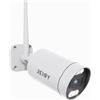REIGY 5MP Telecamera WiFi da Esterno, Sorveglianza Wireless, Impermeabile Visione Notturna a Colori Audio Bidirezionale Compatibile NVR
