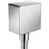 hansgrohe FixFit Uscita a muro Square con valvola antiriflusso, cromo, 26455000