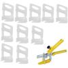 Kukyller di livellamento per piastrelle, 100 pezzi 0,5 mm Distanziatori per livellatore Clip Clip di base livellatore per livellare Strumenti di di installazione per ceramica di