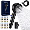 WENZA Soffione Doccia con 10 Filtri Premium a 15 Fasi, Anticalcare