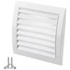 LIRAST Ø 125mm Bianca Griglia di Ventilazione in Plastica - Griglie D'Aerazione con Rete Anti Insetti