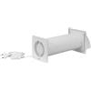 EUROPLAST Ventilatore da parete decentralizzato con recupero di calore, Ø 100 mm, scambiatore di calore in ceramica fino all'85%, classe energetica A, per camera da letto, bagno, edifici vecchi, con
