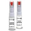 SD COLORS SUZUKI - Kit di riparazione per penna da ritocco da 20 ML, colore: bianco superiore (verniciatura+lacca)