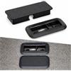 Generico Tappo Rotondo/Rettangolare Copri Foro Sedile VW T5 T6 Caravelle Transporter Multivan | Copertura Ancoraggio Pavimento per Camperizzazione Van Life Resistente Nero (Rettangolare)