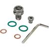 Bewinner Tappo di Scarico Olio Piggyback Sovradimensionato, Kit di Riparazione Filettatura Coppa Olio Autofilettante in Acciaio Inossidabile con Guarnizione O-ring per Chiave Esagonale, (M12.1-1.5x15mm)
