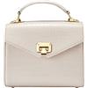 VICTORIA HYDE Borsa a tracolla vintage per le donne vegana vera pelle borse valigetta con piccola borsa quadrata (Beige)