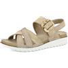inblu Sandali Donna A Fasce Incrociate Con Fibbia, Plantare In Vera Pelle Imbottito Sandali bassiDonna