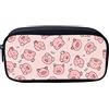Showudesigns - Astuccio grande con stampa a maialino, per bambine e ragazze, scuola elementare, per studenti, grande portamonete, colore: Rosa