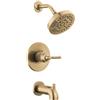 Delta T14435-CZ Saylor Rubinetto Vasca/Doccia, Bronzo Champagne