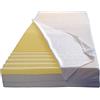 Dinaflex MATERASSO MEMORY 160X190 3D AIR FRESH, 9 ZONE 2D AD INCASTRO, 5 CM MEMORY, DENSITÀ' 50, 15 CM WATERFOAM, ORTOPEDICO E ANALLERGICO, MATERASSO EXTRA COMFORT, MATERASSO TRASPIRANTE, MADE IN GERMANY, FODERA 3D AIR FRESH