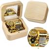 Sinzyo Howl's Moving Castle-Merry Go Round of Life Scatola Musicale Vintage in Legno Movimento Natale San Valentino Regalo di Compleanno (Nota Musicale di Acero)