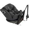 Nurse Scala Silla de Coche i-Size 40-150 cm, Giratoria 360º, ISOFIX con Top Tether, A Contramarcha y A Favor de la Marcha, Protección Lateral, Negro
