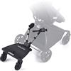 Be Cool Skate Pedana Passeggino Universale, Secondo Bambino fino a 20 kg, Pieghevole, Antiscivolo, Compatibile Passeggino, Nero