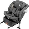 Nurse Titane Silla de Coche i-Size 40-150 cm, 360º, ISOFIX y Pata de Apoyo, A Contramarcha y Cara Marcha, Protección Lateral, Gris