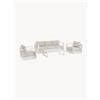 Bizzotto Salotto da giardino Moses Vapor, set da 4 -