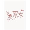 Bizzotto Set salotto da giardino pieghevole Austin, set da 3 -