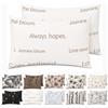 Homebliss Federe Cuscino Scritte 50x80 cm - Microfibra Spazzolata, Set 2 Pezzi | Set di 2 federe in morbida microfibra spazzolata, fantasia stampata su entrambi i lati per rinnovare il letto in un gesto