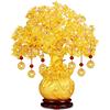 Fayemint Ornamenti per Alberi di Soldi, Citrine Tree Feng Shui Statue Bonsai Oro, Albero Portafortuna Feng Shui, per Ricchezza, Adatto per Arredare Uffici e Soggiorni