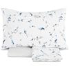Zucchi Completo Lenzuola Matrimoniali Puro Cotone Grace Blu